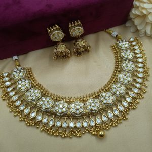 Charming Navratri Necklaces in Aqua