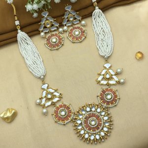 Gorgeous Pendant Necklaces in White – Design N-237