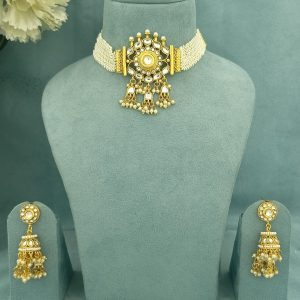 Charming Navratri Necklaces in Aqua