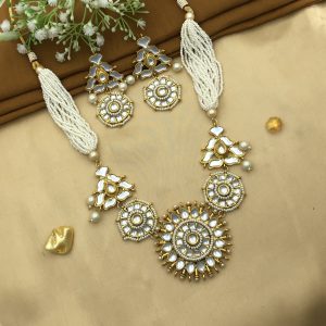 Radiant Navratri Necklaces in Yellow