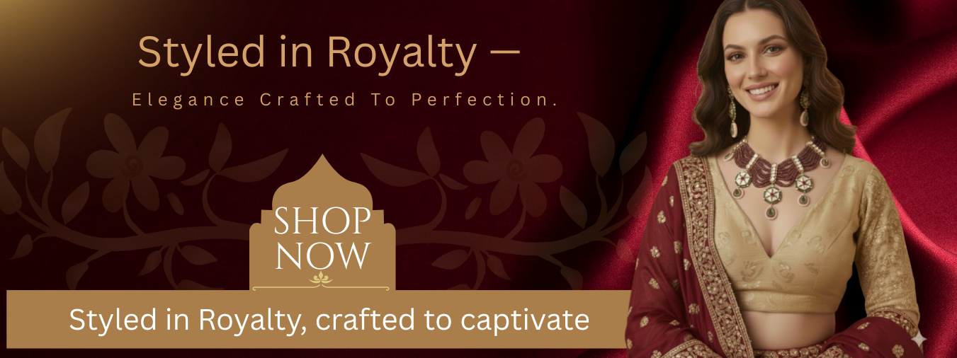 Maroon and Gold Elegant Traditional Jewellery Shop Billboard (1)